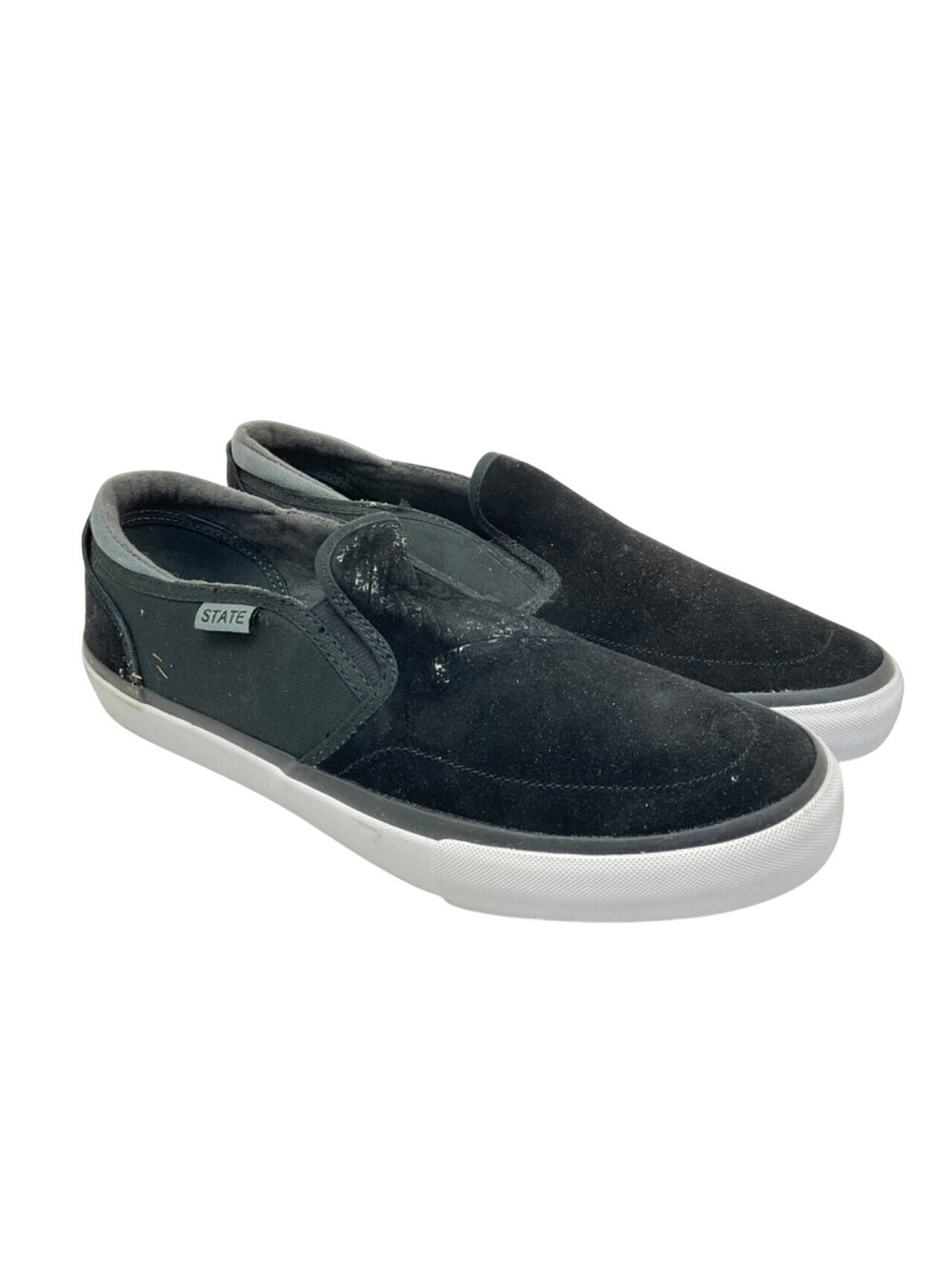 State Men's Low-Cut Keys Skate Sneakers FTWST10701 Black Size 9M
